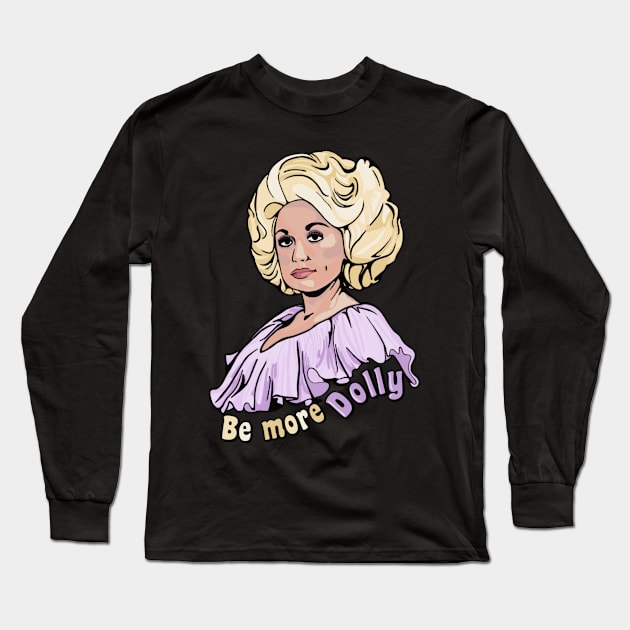 Dolly Parton Classic Ballads Long Sleeve T-Shirt by labyrinth pattern